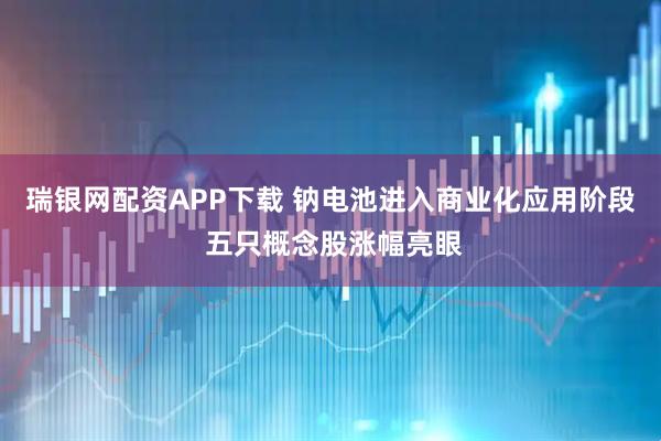 瑞银网配资APP下载 钠电池进入商业化应用阶段 五只概念股涨幅亮眼