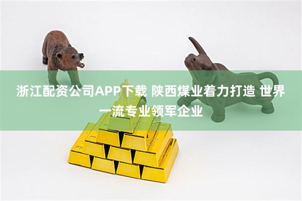浙江配资公司APP下载 陕西煤业着力打造 世界一流专业领军企业